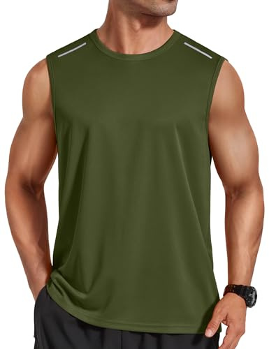 COOFANDY Mäns tanktopp träning andas sommar muskelskjortor rund hals gym fitness bodybuilding muskelskjorta ärmlös armhåla män