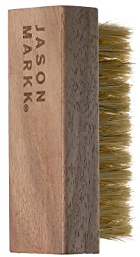 Jason Markk Delicates Shoe Cleaning Brush, Trainers Care, Soft Bristles & Walnut Wood, Extra Gentle, Ideal for Footwear, Safe for Leather, Suede, Nubuck, Cotton, Knits
