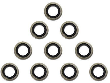 1/8 BSP Dowty Seals - Bonded Washers for Fuel, Oil, Hydraulics - Pack of 10