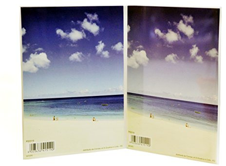 Cornice Doppia Bis 15x20 Vert. da Tavolo in Plexiglass, Ultra- Trasparente e Leggero - Cornici a Giorno 15x20 cm. in Acrilico