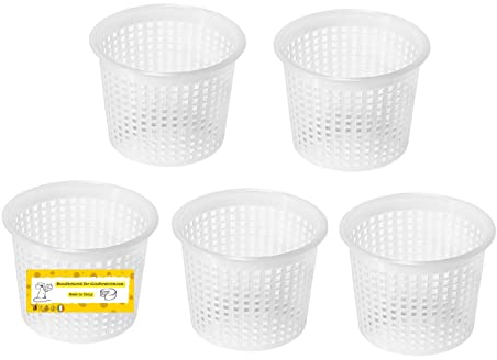 AlcoFermBrew 5 x Moule à fromage 7.2x5.4cm - 150g Formagio Fresco | Forme à fromage | Moule à faisselle | Fromage maison