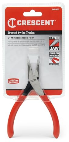 Crescent - 5 Mini Bent Nose Plier Dipped Grip (5MBNDG)