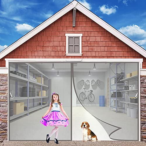 Moustiquaire Baie Vitree Coulissante, 130x210cm, Rideaux Toile Insect Ecran, Rideaux Anti Mouches pour Porte, Moustiquaire Porte Fenetre Aimantée Magnetique, Personnalisable, Gris