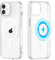 Yoedge Magnética Funda para iPhone 12 Mini 5,4 Pulgada, Carcasa Compatible con MagSafe, Transparente Ultrafina Suave TPU Silicona Antigolpes Protector Cover para iPhone 12 Mini, Transparente