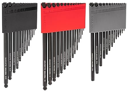 TEKTON Ball End Hex and Star L-Key Set with Holders, 41-Piece (0.050-3/8 in., 1.3-10 mm, T6-T50) | KEY91002