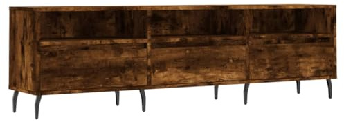 vidaXL Mobile Porta TV Rovere Fumo 150x30x44,5 cm in Legno Multistrato