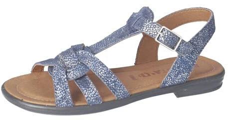 RICOSTA Mädchen Riemchensandalen BIRTE, Kinder Sandalen, Weite: Mittel, Freizeitschuhe, offene Schuhe, Strandschuhe, Sandaletten, Nautic (180), 31 EU