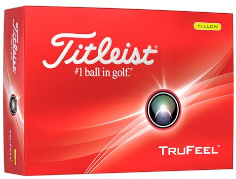 Titleist TruFeel Golf Ball, Pack of 12, Yellow, PRIOR GENERATION