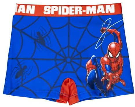 Marvel Spider-Man Costume da Bagno per Ragazzi, Boxer da Bagno Comic Spider-Man Pantaloncini da Bagno per Bambino, Taglia 5 Anni | Blu