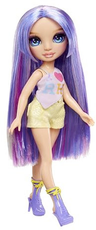 RAINBOW HIGH My Fashion Style Doll - Violet - Muñeca de Moda de 28 cm de Color Arco Iris con Conjunto Llamativo y Bolso Elegante, Juego, Posable, Coleccionable, para Niños de 4 a 12 Años o Más