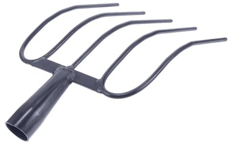 BAZEITFLOW Attrezzo Agricolo in Ferro Per Letame e Manutenzione Prato, Utensile Portatile Multifunzionale Per Uso Campestre e Agricolo, Resistente e Affidabile