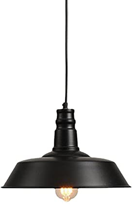 Luminaria de suspensión de Tapa de Marihuana Vintage, luz Colgante de Cabeza única Industrial, lámpara Colgante Colgante de Hierro rústico, para el Restaurante de la Barra de Estudio Café de Comedor