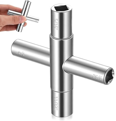 SHUTIANYA Chiave Quadrata Contatore Gas a 4 vie, 6,5mm/7mm/8mm/9mm chiave universale per contatori, chiavi per sfiati radiatori, quadro elettrico, contatori di elettricità, contatore acqua e gas