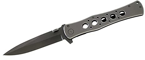 Herbertz Messer Einhandmesser, AISI 420, Edelstahl, Clip, grau, M, 1010132510