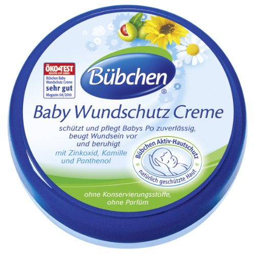 Bübchen Blaue Line Baby Wundschutz Creme, 2er Pack (2 x 150 ml)