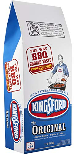 Kingsford 10044600311781 Original Charcoal Briquettes, 7.7 Pound Bag (Pack of 2)