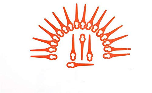 20 Kunststoffmesser passend für Einhell Akku Rasentrimmer BG-CT 18 Li, RG-CT 18/1, GE-CT 18 Li