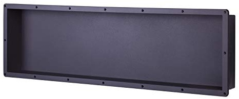 Huge Ready for Tile Waterproof Leak Proof 14 x 50 Bathroom Recessed Shower Niche - Single Bathroom Shelf Organizer Storage for Shampoo & Toiletry Storage - Flush Mount Installation, Black