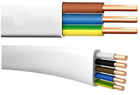 Câble plat pour pièces humides YDYp NYM-J 5 x 1,5 mm, 50 m