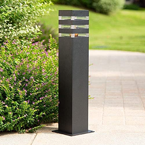 Utomhus LED gräsmatta lampa IP65 vattentät utomhus trädgård stolpe pollare ljus kolumn lampa aluminium gångbana Uppfart Golv gräsmatta Landskapsbelysning E27 stativ stolpe gräsmatta pollare lampa