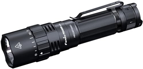 Fenix PD40R V3.0 LED Taktische Taschenlampe, Ultrahelle Mechanische Drehdimmbare Taschenlampe, 3000 Lumen, 500 Meter Große Reichweite, SOS Notfall, Strobe-Funktion