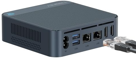 TRIGKEY Neuer Twin Lake N150 Mini Host (bis zu 3,60 GHz) PC 11 Pro, 16 GB DDR4 500 GB M.2 SATA SSD, Mini Desktop, Dual HDMI, Dual Netzwerk Ports, WiFi 5, BT 5.0, USB 3.2