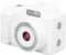 Fotocamera Digitale, Fotocamera Vintage HD Ricaricabile con Parametro di Riempimento dello Schermo a Colori, Zoom 4x, Telecamere a Tiro a Punto Economico Portatile Compatto per