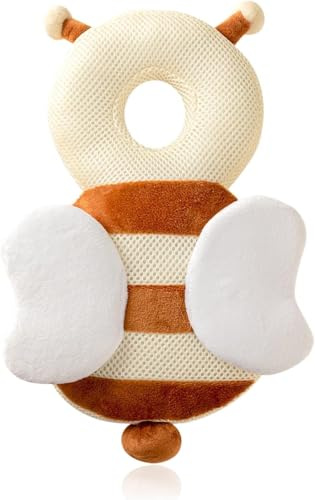 Protezione per la Testa del Bambino,Poggiatesta anti caduta del bambino, cuscino di protezione della camminata del bambino, cuscino del bambino dello zaino (ape)