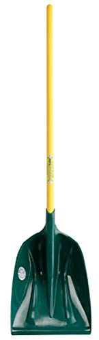 Leborgne, Pelle à Neige et à Grains VMAX, Matière Polymère, Poignée Plastique Ergonomique, Manche Bois 90 cm, Largeur 36 cm, Grande longueur d’emmanchage, Multi-usages, Allie grand volume et légèreté