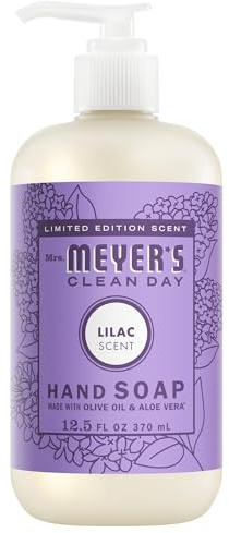 MRS. MEYER'S CLEAN DAY Hand Soap,Lilac Scent, 12.5 Fl Oz Bottle