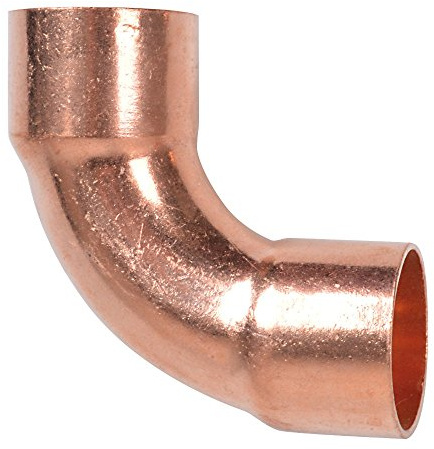 Kupfer-Lötfitting 90° Bogen 2 Muffen 22mm 10Stk.