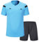 SHINESTONE Herren-Schiedsrichter-Trikot, für Fußball, Kurze Ärmel (Blue, Large)