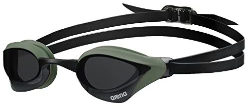 ARENA Cobra Core Swipe Unisex Adult Race Swimming Goggles, Lunettes de Natation avec Oculaires Courbes, Anti-buée, Protection UV, 5 Ponts de Nez Interchangeables