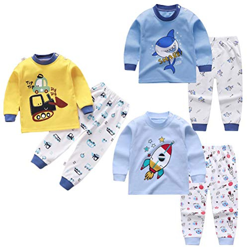 XM-Amigo Conjunto térmico para niños: Capa Base 3, Parte Superior e Inferior, Ropa Interior térmica largo y calzoncillos largo
