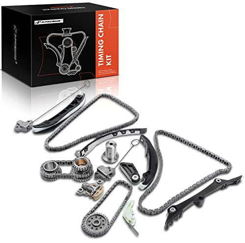 A-Premium Engine Timing Chain Kit W/Tensioner [fits DOHC, 6Cyl 3.6L] Compatible with Jeep & Dodge & Ram & Chrysler Vehicles, fits for Grand Cherokee 11-20, Wrangler, Journey, 1500, Durango & More