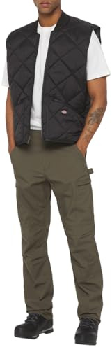Dickies, Homme, GILET MATELASSÉ EN LOSANGES, noir, XL
