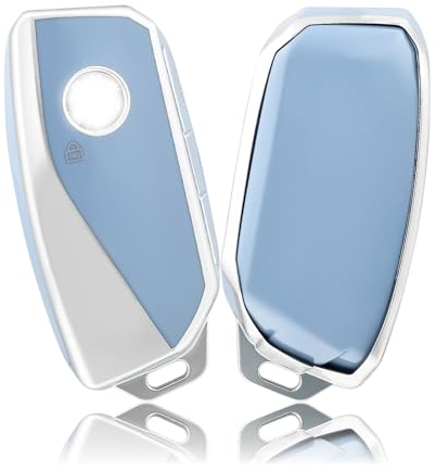 OFFCURVE Etui a Cle Voiture Coque Clé, Étui à Clés Couvre Clef Cache Clef Apte à BMW X7 X1 IX M5 I7 M Sport 7 Series 735Li 740