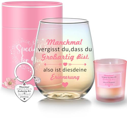 Geschenke für Frauen Freundin Geburtstagsgeschenk für Frauen Weingläser Beste Freundin Geschenk Abschiedsgeschenk Kollegen Weihnachtsgeschenke für Damen Ehefrau und Mutter Dankeschön Geschenk