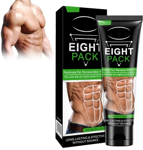 Crème Brûlante de Graisse 80g, Crème Musculaire Raffermissante, Réduire Efficacement Graisse sur L'abdomen Fesses Cuisses Bras, Creme Anti Cellulite pour Homme, shentiru