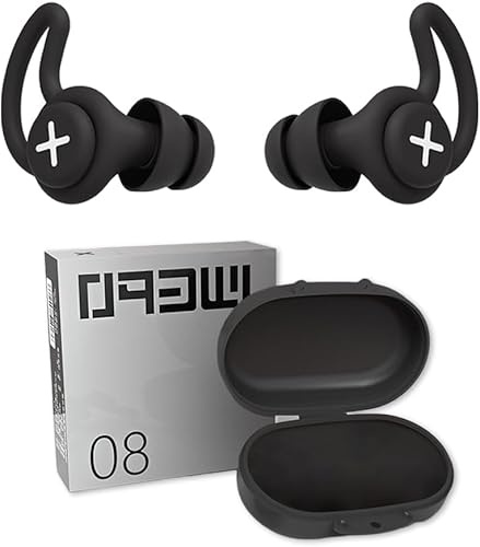 XFSRG 1 Pièces Bouchons D'oreille Ergonomiques Contour Auriculaire Protection Auditive Réduction Bruit Sommeil Étui Rangement Compact