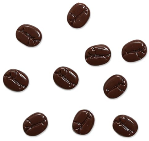 ROKZELT 10 Pezzi Calamite Frigorifero Chicchi di Caffè, Magneti Frigo Decorativi 3D per Lavagna Magnetica, Cucina, Armadietti, Ufficio, Calamite da Frigo per Caffetteria Regalo o Decorazione Casa