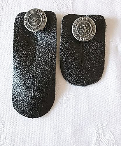Chriluka 2er Hosenknopfverlängerung Hosenbunderweiterung Leder f Umstandshose Umstandskleidung