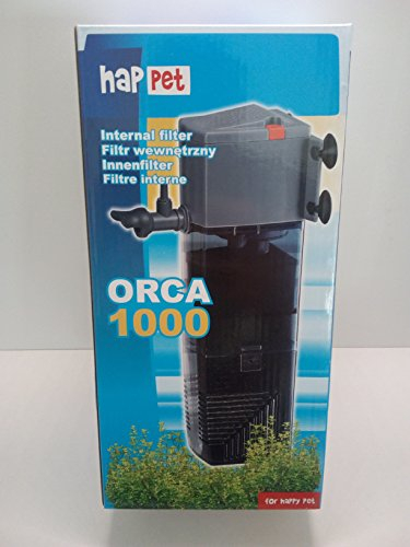 Happet ORCA Kompakt Innenfilter inkl. Aktivkohle box Filter BIO Aquariumfilter Aquafilter (Happet Orca 1000)