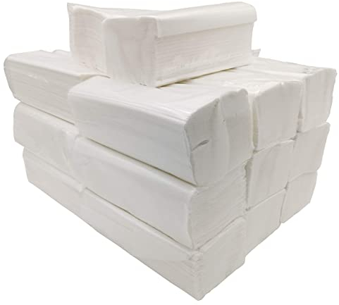 Limpiezabarata Toalla Papel Secamanos Tejido Zig Zag, Laminadas Doble Capa, Caja 3000 Unidades