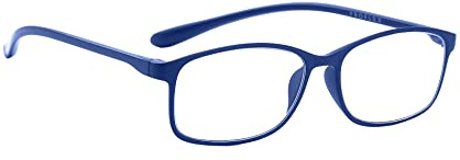 PROFLEX BluOptix Filtro de luz azul, ligero, flexible, resistente a los arañazos, gafas de lectura para ordenador para hombres y mujeres (BLU; +1,5)