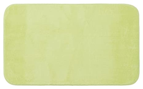 Gözze - Premium Rutschfester Badteppich, RIO, 100% Microfaser, 60 x 100 cm - Limone