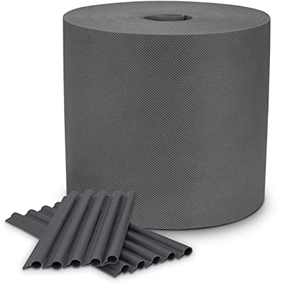 Cover It Grafite Rotolo Frangivista da Esterno 19cmx48m - Frangivista per Recinzione Giardino Peso Base 150 g/m2 - Strisce Frangivista Pvc - Ombreggiante per Recinzione