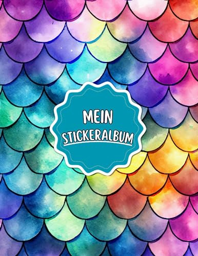 Mein Stickeralbum: Leeres Stickerbuch, Sammle und aufbewahre deine Lieblingsaufkleber, 100 Seiten, 21,6 x 27,9 cm, Weiß