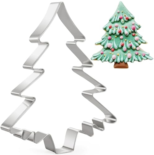Christmas Tree Shaped Cookie Cutter,Christmas Tree Biscuit Cutter for Baking