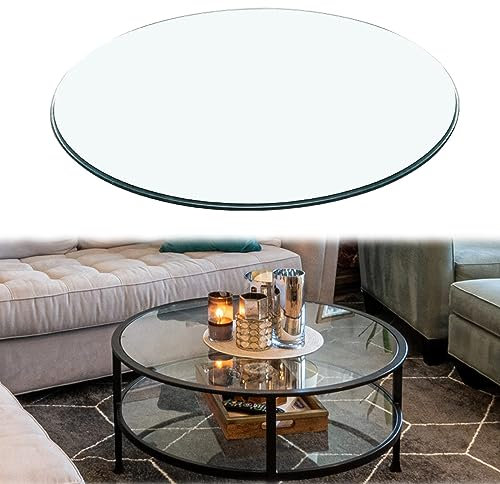 Mesa Redonda Comedor Cristal Redondo Tablero De Mesa Templado, Vidrio Templado Cristales para Mesas Camillas Redondas, Cristales A Medida Mesa Comedor Cristal Redonda